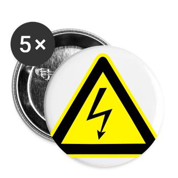 High tension - Buttons large 2.2''/56 mm (5-pack) - white - Front