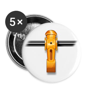Kickers - Buttons large 2.2''/56 mm (5-pack) - white - Front