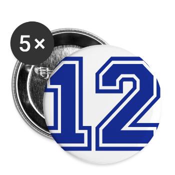 12 - Buttons groß 56 mm (5er Pack) - Weiß - Vorne