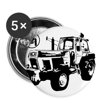 DDR Traktor ZT300 ZT303 F - Buttons groß 56 mm (5er Pack) - Weiß - Vorne