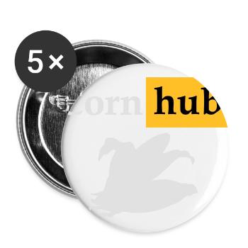 Corn-Hub - Buttons groß 56 mm (5er Pack) - Weiß - Vorne
