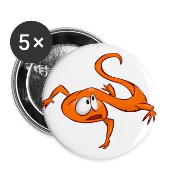 legu 61 - Buttons groß 56 mm (5er Pack) - Weiß - Vorne