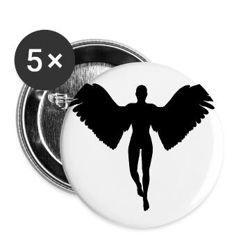 Angel - Buttons large 2.2''/56 mm (5-pack) - white - Front