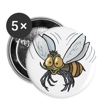 mosquito - Buttons large 2.2''/56 mm (5-pack) - white - Front