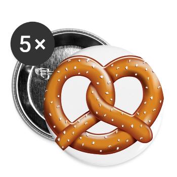 pretzel - Buttons large 2.2''/56 mm (5-pack) - white - Front