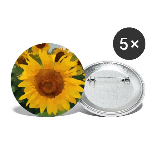 Sunflower - Buttons large 2.2''/56 mm (5-pack)