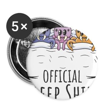 Ant Official Sleep Shirt for Fans of Ants - Buttons large 2.2''/56 mm (5-pack) - white - Front
