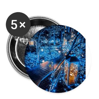 Waldpromenade, Japan - Buttons groß 56 mm (5er Pack) - Weiß - Vorne