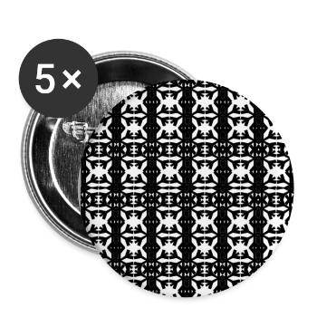 Excellence - Lot de 5 grands badges (56 mm) - blanc - Devant