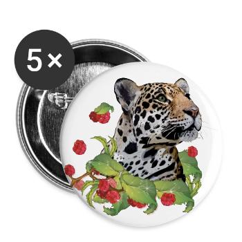 Jaguar - Buttons large 2.2''/56 mm (5-pack) - white - Front