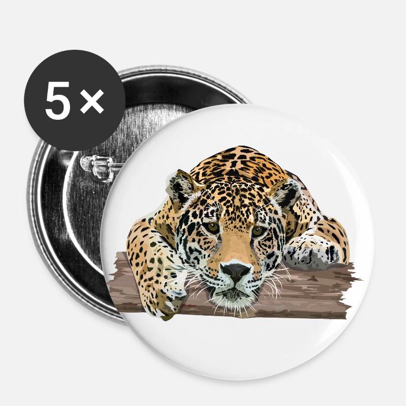 Jaguar - Buttons large 2.2''/56 mm (5-pack) - white