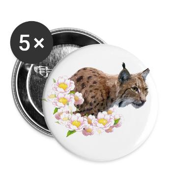 lynx - Buttons large 2.2''/56 mm (5-pack) - white - Front