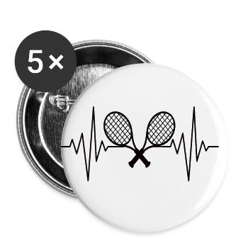 My heart sleeps for squash design - Buttons large 2.2''/56 mm (5-pack) - white - Front