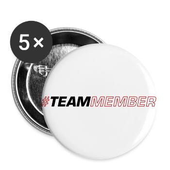 Team Symbol - Buttons groß 56 mm (5er Pack) - Weiß - Vorne