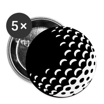 Golf - Golf Ball - Buttons large 2.2''/56 mm (5-pack) - white - Front