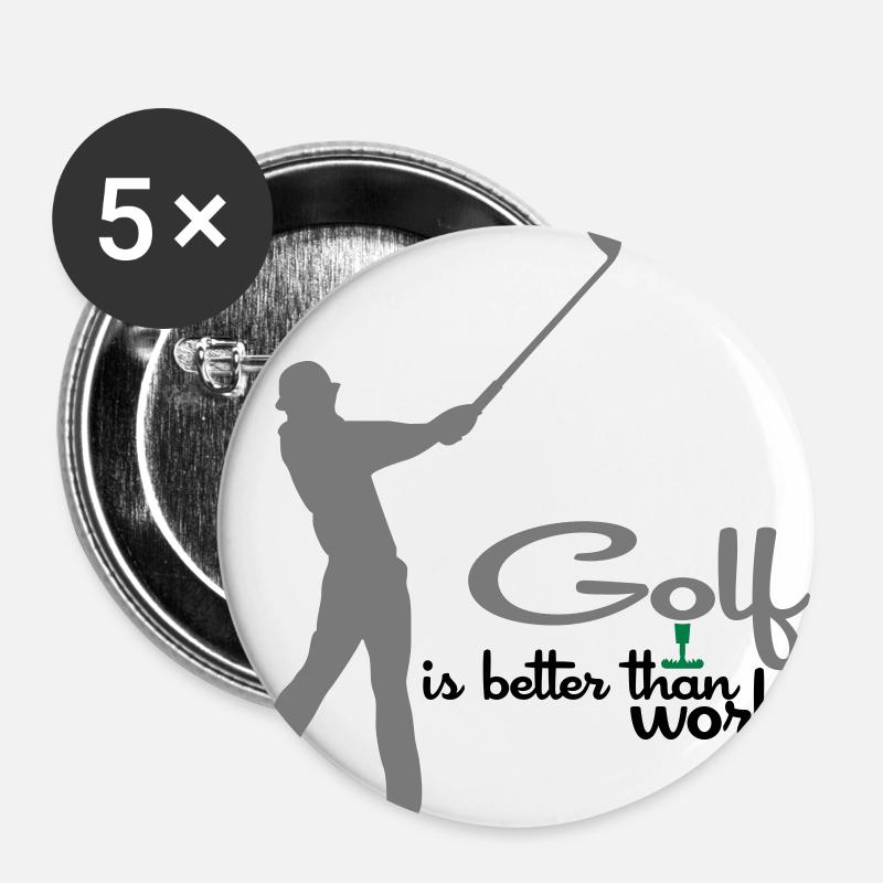 golf - Buttons large 2.2''/56 mm (5-pack) - white