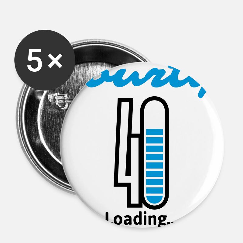 Fourty Loading ... - Buttons large 2.2''/56 mm (5-pack) - white