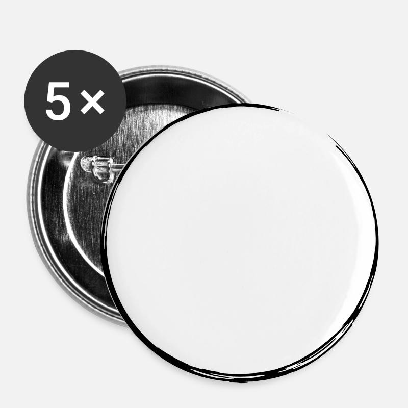 Circle - Buttons large 2.2''/56 mm (5-pack) - white