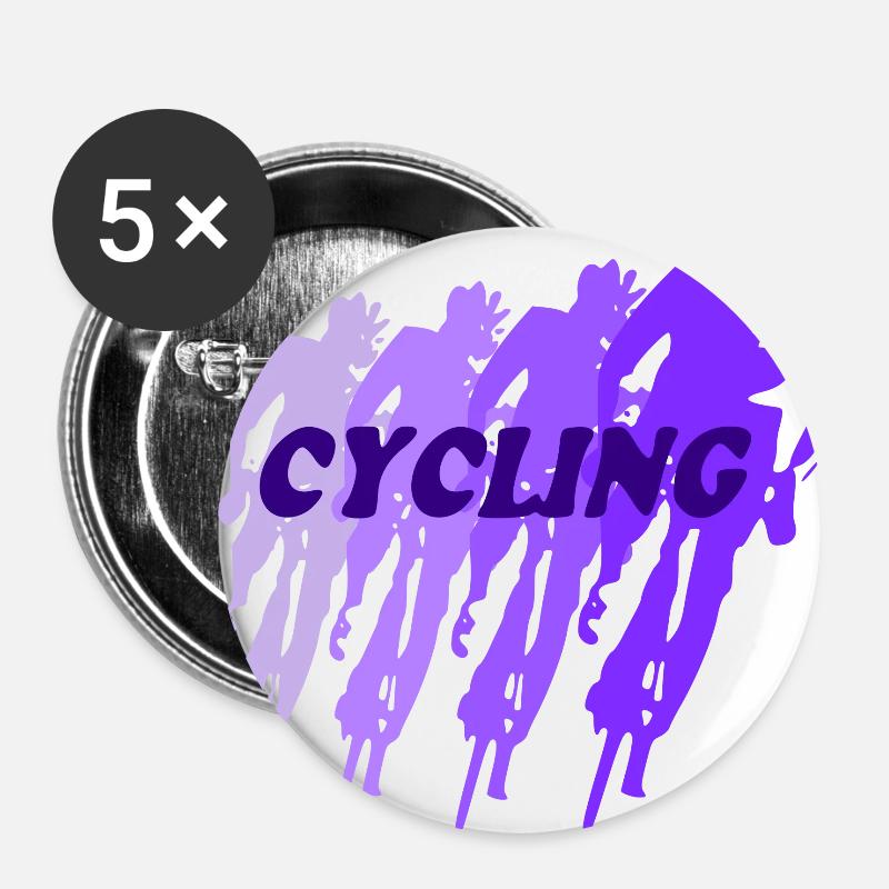 Cycling - Buttons large 2.2''/56 mm (5-pack) - white