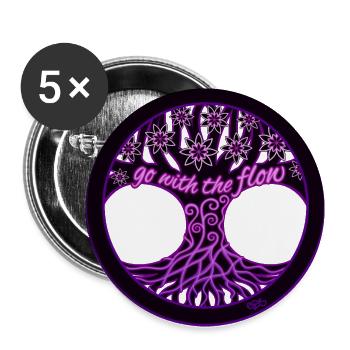 Go with the Flow tree - Buttons groß 56 mm (5er Pack) - Weiß - Vorne