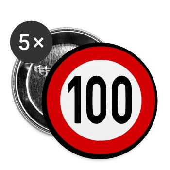Speed Sign TempoLimit 100 Shield - Buttons large 2.2''/56 mm (5-pack) - white - Front