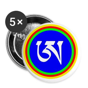 White A. - Buttons large 2.2''/56 mm (5-pack) - white - Front