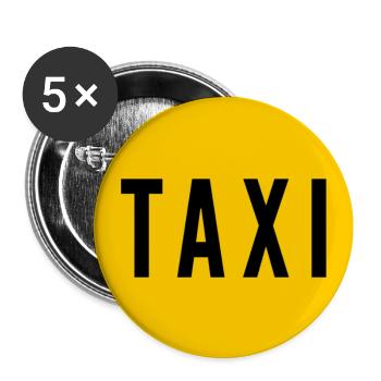 taxi - Buttons large 2.2''/56 mm (5-pack) - white - Front