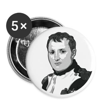 Napoléon Bonaparte - Buttons large 2.2''/56 mm (5-pack) - white - Front