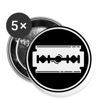 Razor Blade Icon Icon - Buttons large 2.2''/56 mm (5-pack) - white - Front