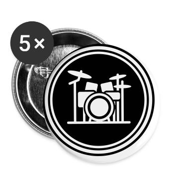 Percussion - Buttons large 2.2''/56 mm (5-pack) - white - Front