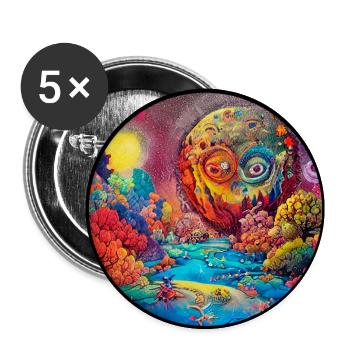 Artwork of a Fantasy Land - Buttons large 2.2''/56 mm (5-pack) - white - Front
