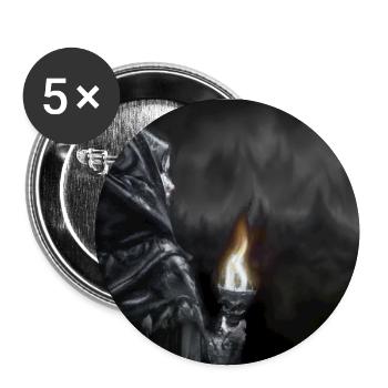 Eine dunkle mystische Gestalt 10 - Buttons groß 56 mm (5er Pack) - Weiß - Vorne