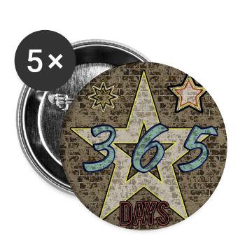 365 jours - Image - 2023 - Lot de 5 grands badges (56 mm) - blanc - Devant
