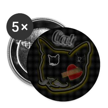 Cat - Image - 2023 - Buttons large 2.2''/56 mm (5-pack) - white - Front
