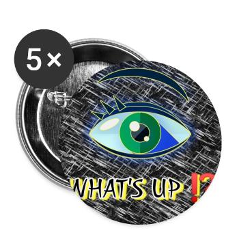 What's up !? - Club WoW - 2023 - Buttons groß 56 mm (5er Pack) - Weiß - Vorne