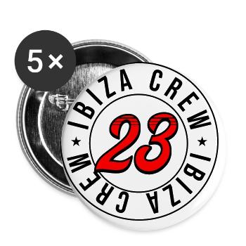 Ibiza 23 - Buttons large 2.2''/56 mm (5-pack) - white - Front