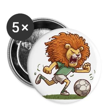 Der König des Feldes - Buttons groß 56 mm (5er Pack) - Weiß - Vorne
