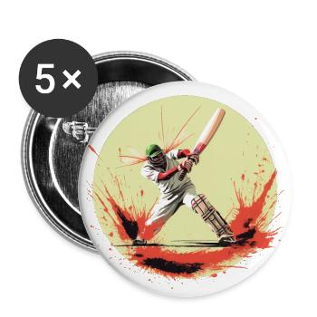 Cricket - Buttons groß 56 mm (5er Pack) - Weiß - Vorne
