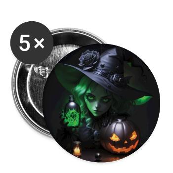 Gothic - Buttons large 2.2''/56 mm (5-pack) - white - Front