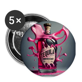 Tequila - Buttons groß 56 mm (5er Pack) - Weiß - Vorne