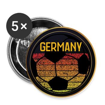 Germany Football Germany Football Fans - Buttons large 2.2''/56 mm (5-pack) - white - Front