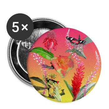 superclo3d.com Sandra Kuhl - Buttons groß 56 mm (5er Pack) - Weiß - Vorne