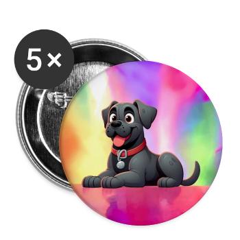 Cane Corso 2 - Buttons groß 56 mm (5er Pack) - Weiß - Vorne
