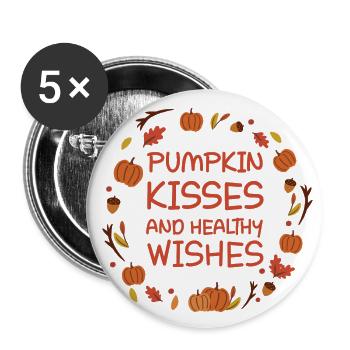 Apotheke Thanksgiving - Buttons groß 56 mm (5er Pack) - Weiß - Vorne