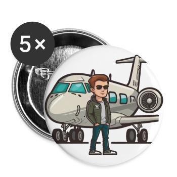 Skybound Dreams : Une personne debout devant un P - Lot de 5 grands badges (56 mm) - blanc - Devant