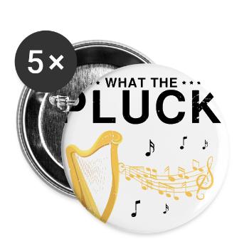Conceptions de joueurs de harpe pour les conceptions de joueurs de harpe - Lot de 5 grands badges (56 mm) - blanc - Devant