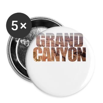 Grand Canyon Arizona Utah Etats-Unis Géologie Amérique - Lot de 5 grands badges (56 mm) - blanc - Devant