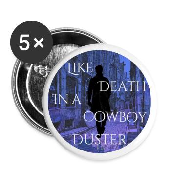 Rose Vampire Academy - Buttons large 2.2''/56 mm (5-pack) - white - Front