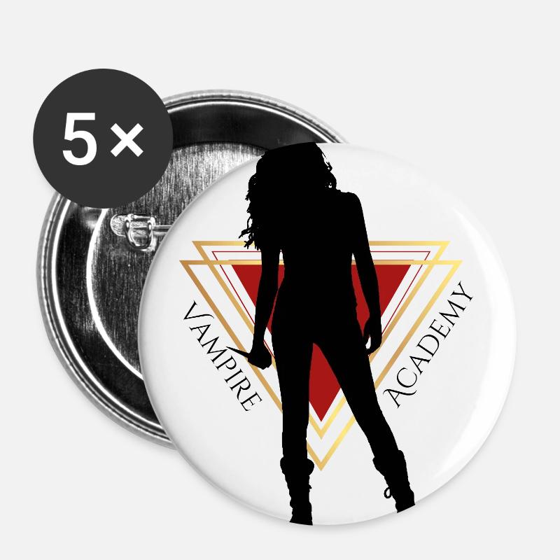 Vampire Academy badass Rose Hathaway - Buttons groß 56 mm (5er Pack) - Weiß