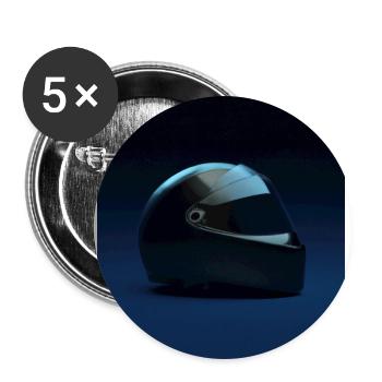Motorcyclist Helmet - Buttons large 2.2''/56 mm (5-pack) - white - Front